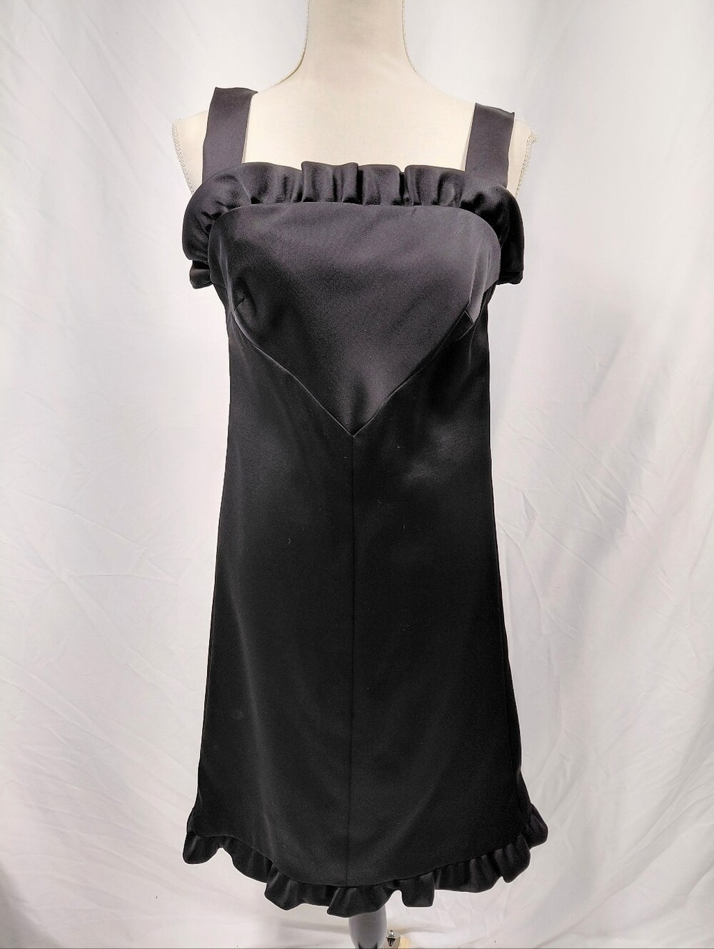 Harvey Berin Black Ruffle Dress